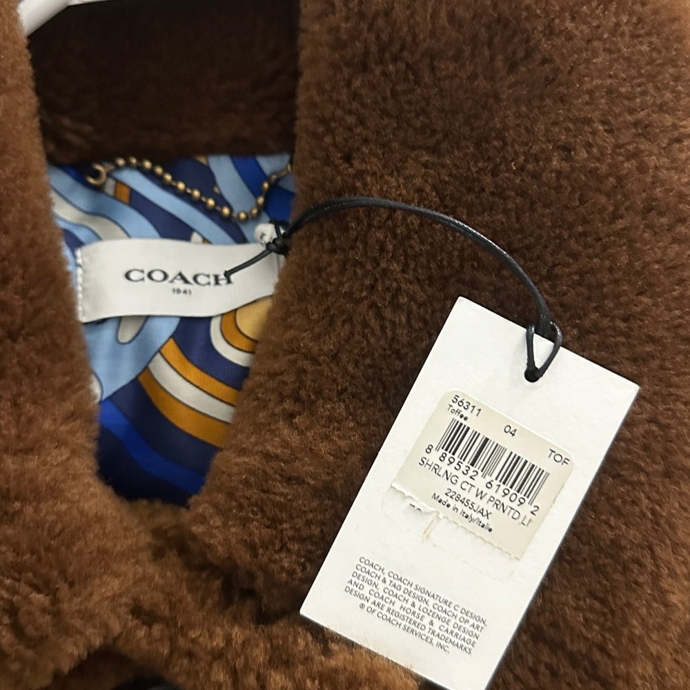 Vintage Coach Shearling Jacket - Picture 6 of 8